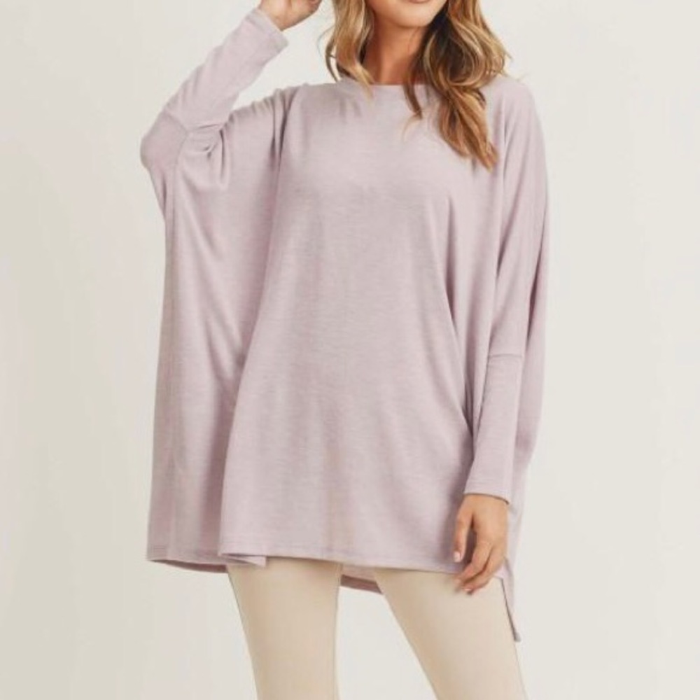 NWT Dusty Mauve Oversized Tunic Top